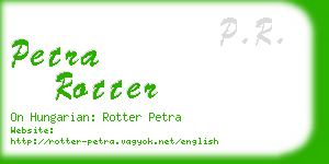 petra rotter business card